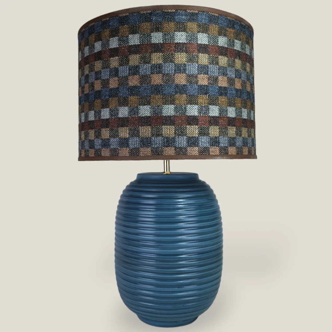 Blue Ridged Large Table Lamp - Image 4
