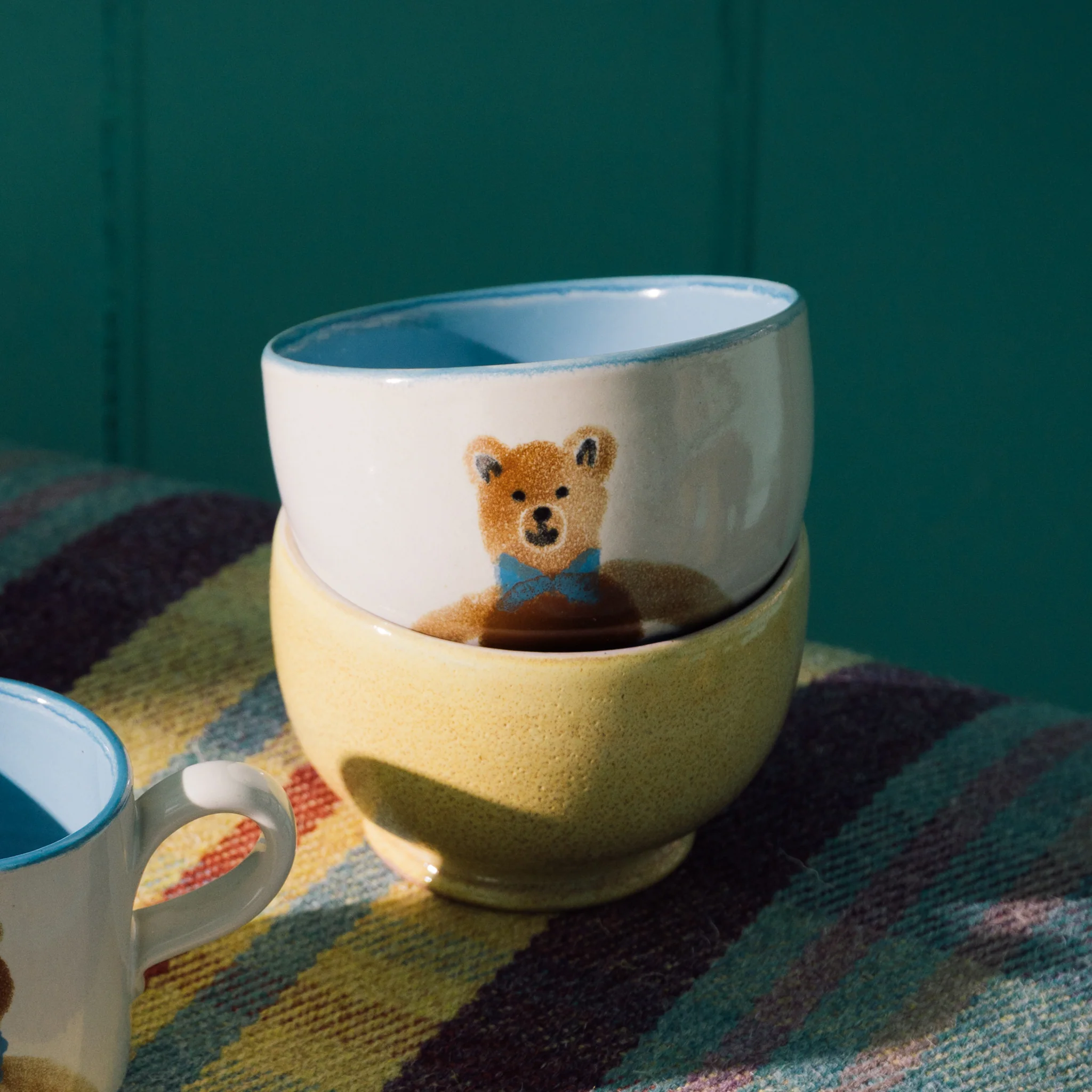 Blue Teddy Bear Small Bowl - Image 2