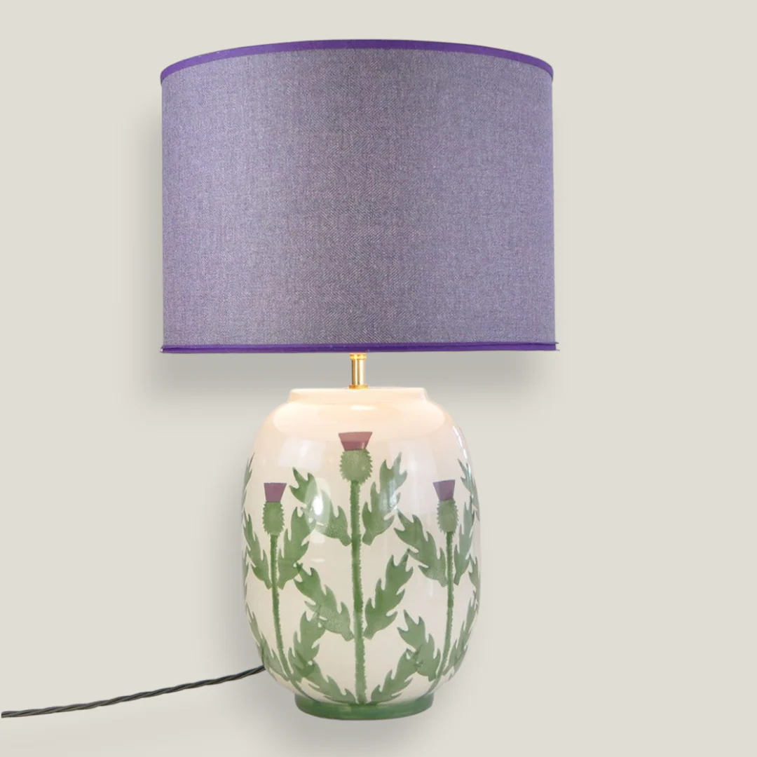 Cream Thistle Large Table Lamp - Image 4