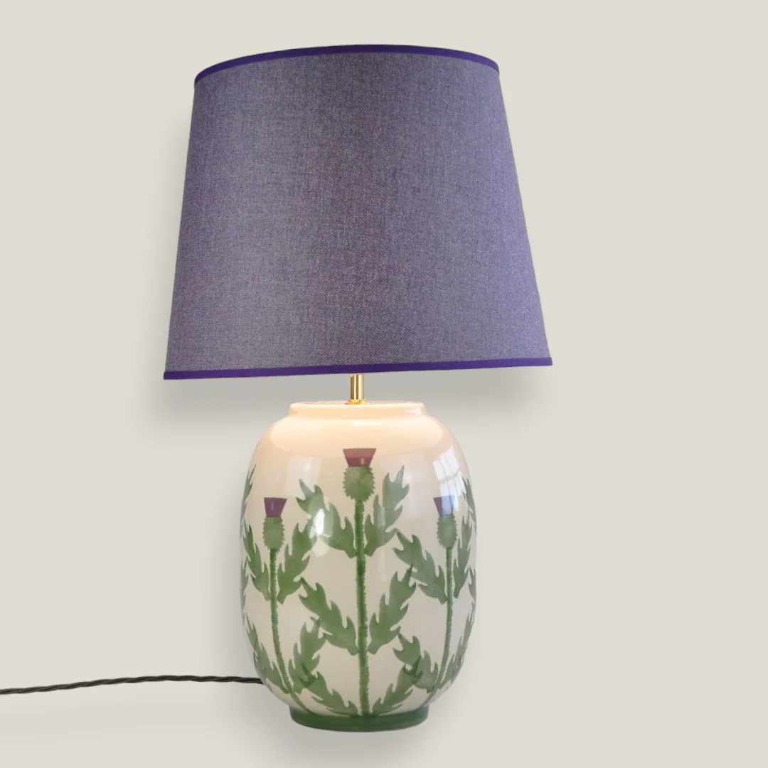 Cream Thistle Large Table Lamp - Image 5