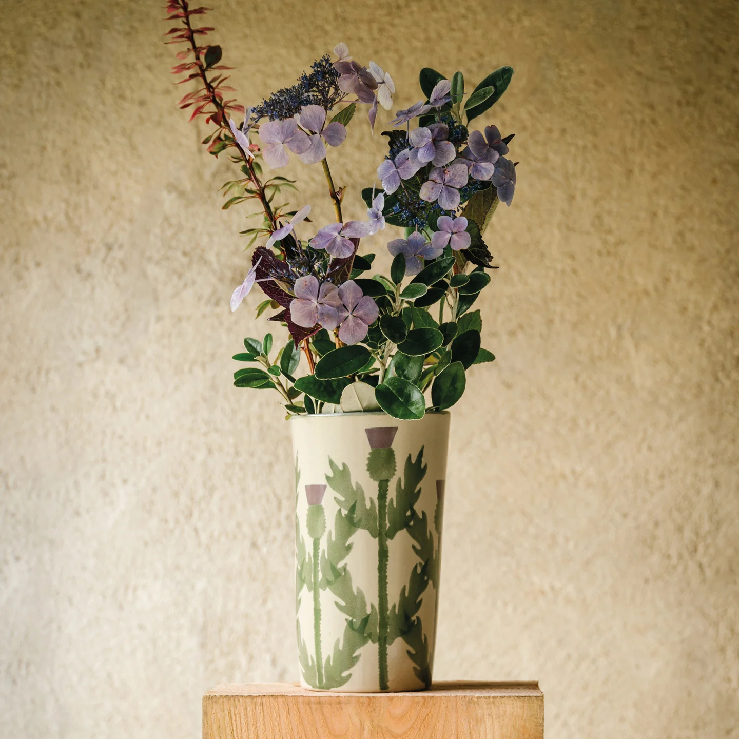 Cream Thistle Large Vase - Image 2