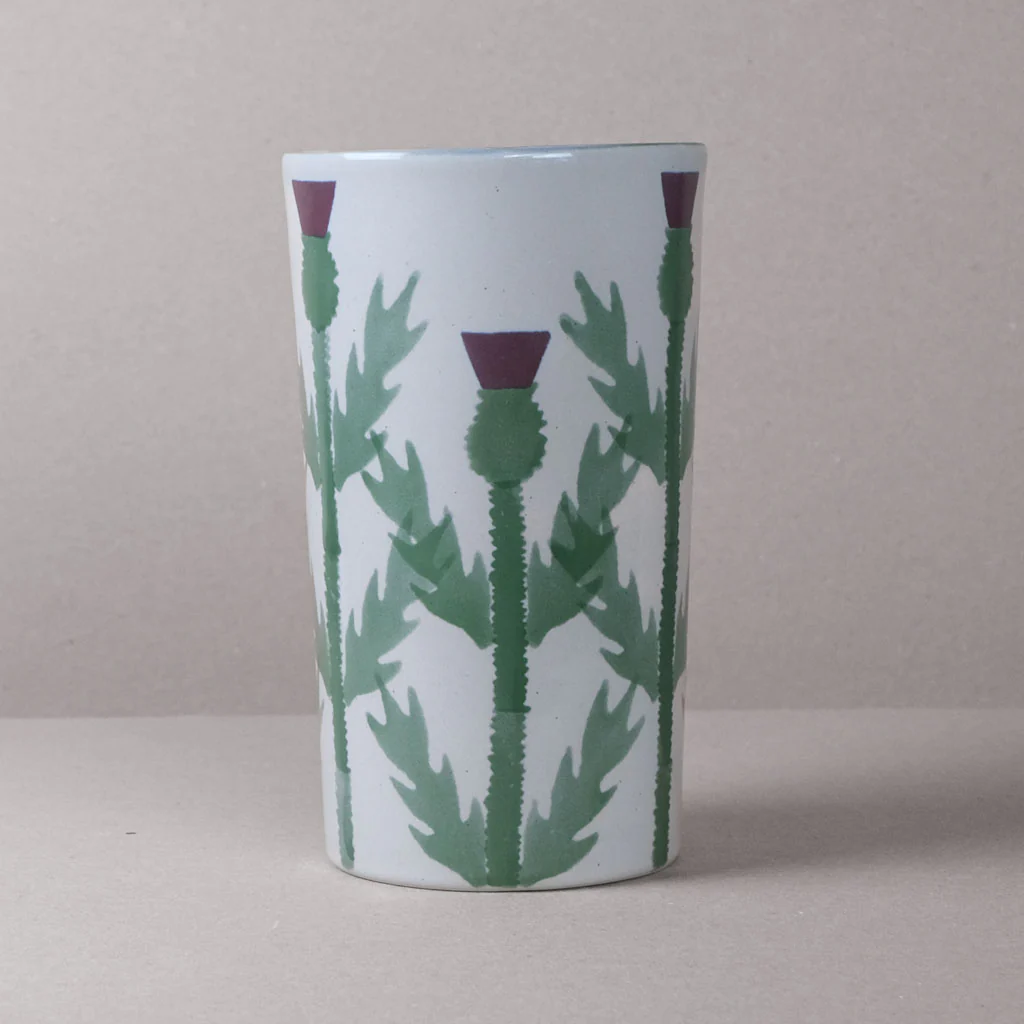 Cream Thistle Large Vase - Image 3