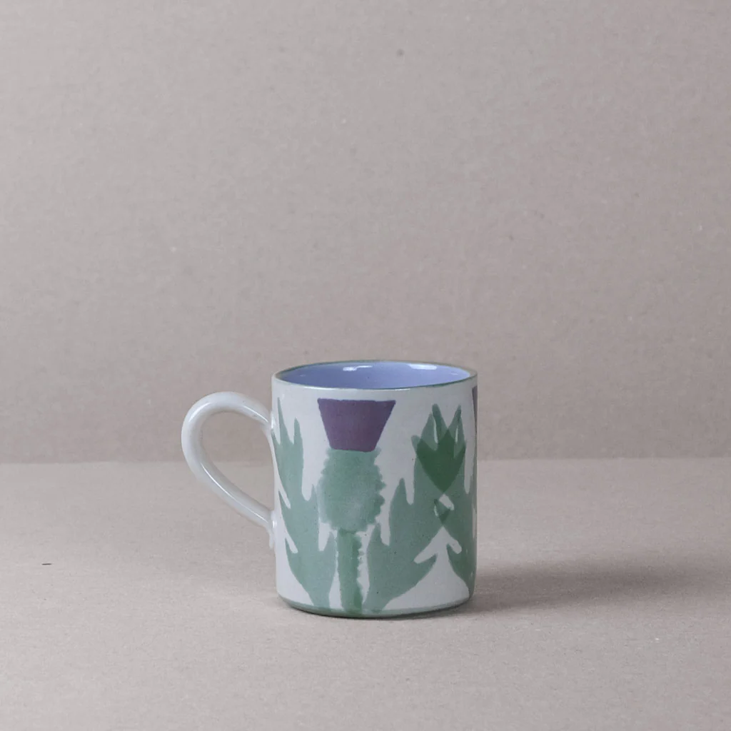 Cream Thistle Medium Mug - Image 3
