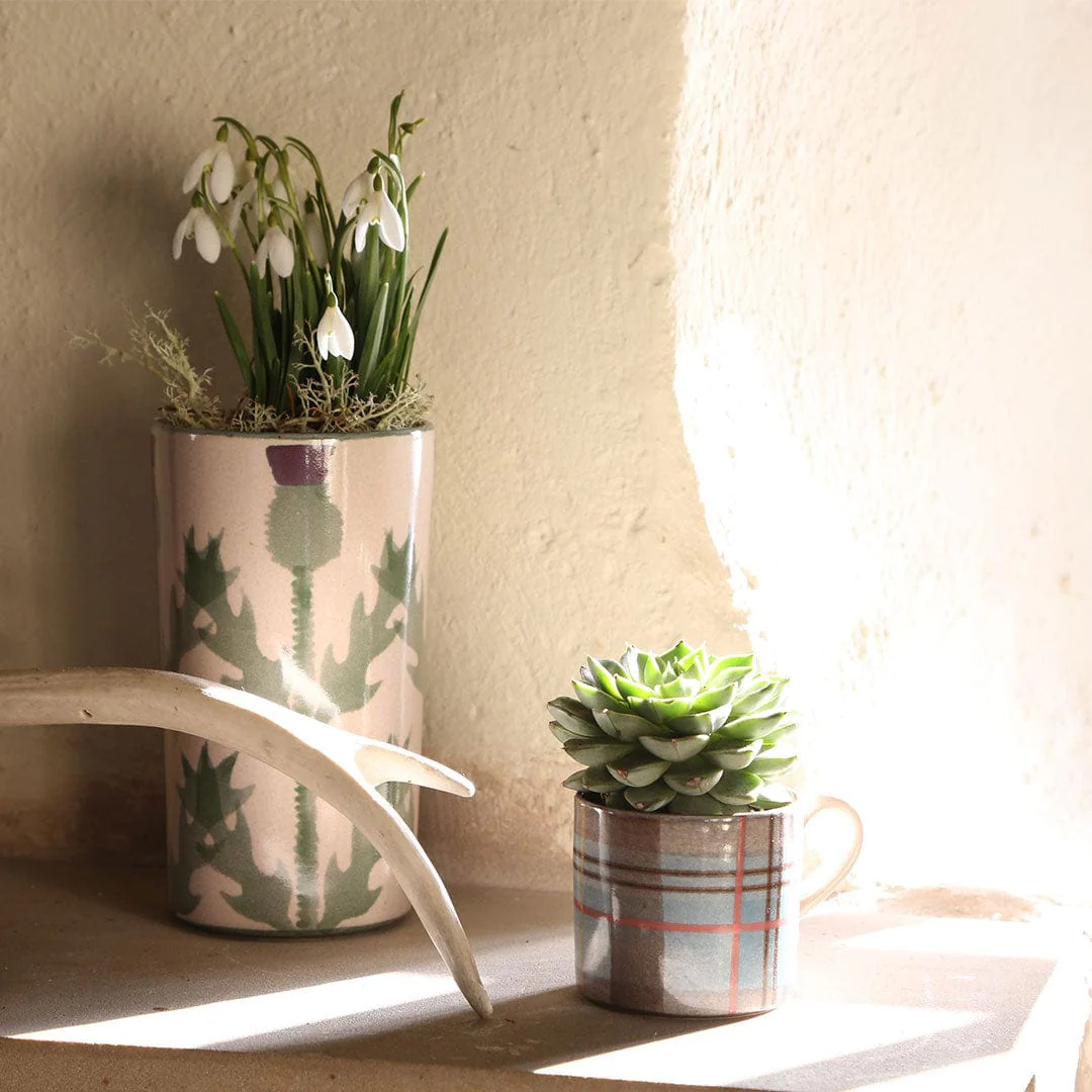 Cream Thistle Vase - Image 2