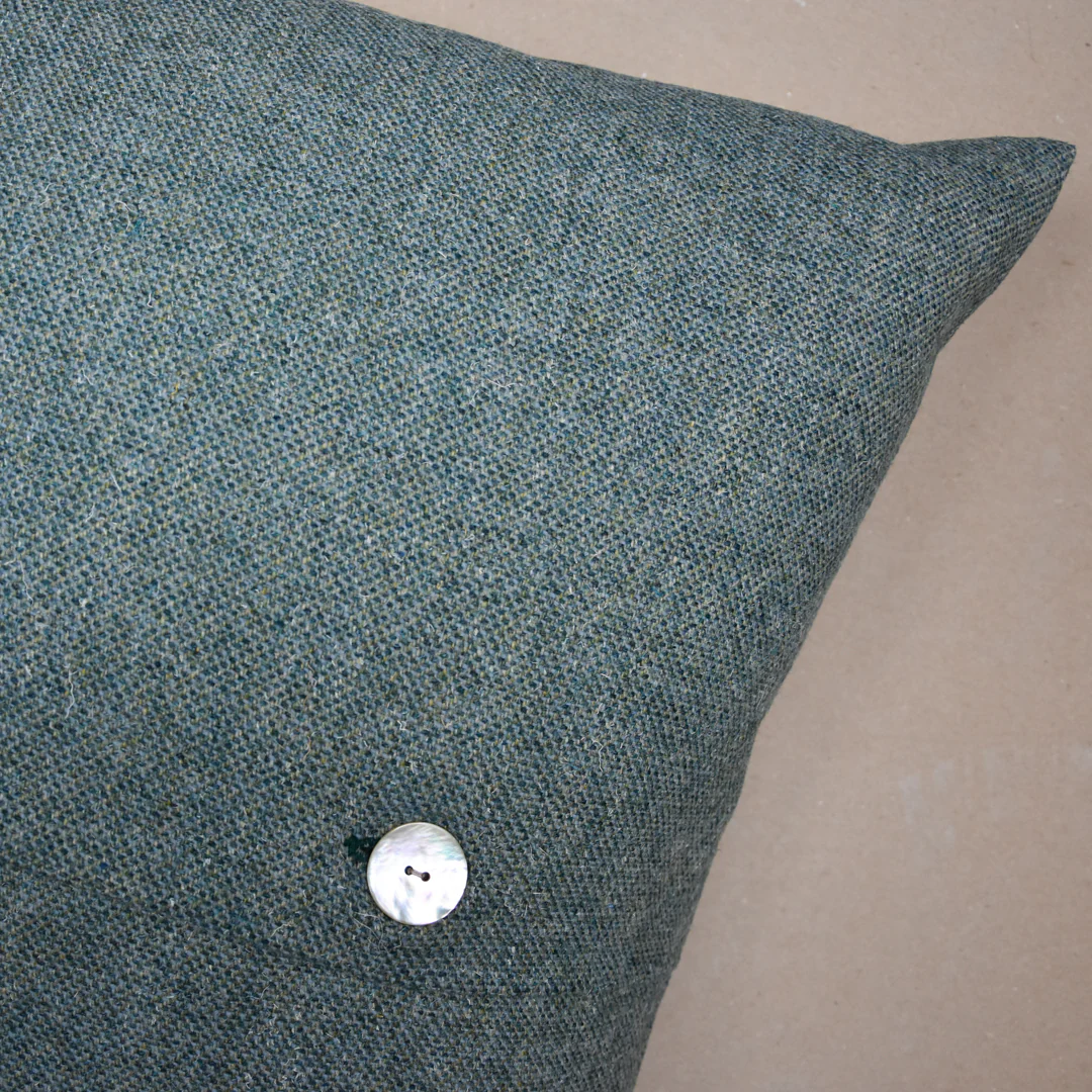 Culrain Highland Tweed Button Cushion Cover - Image 2