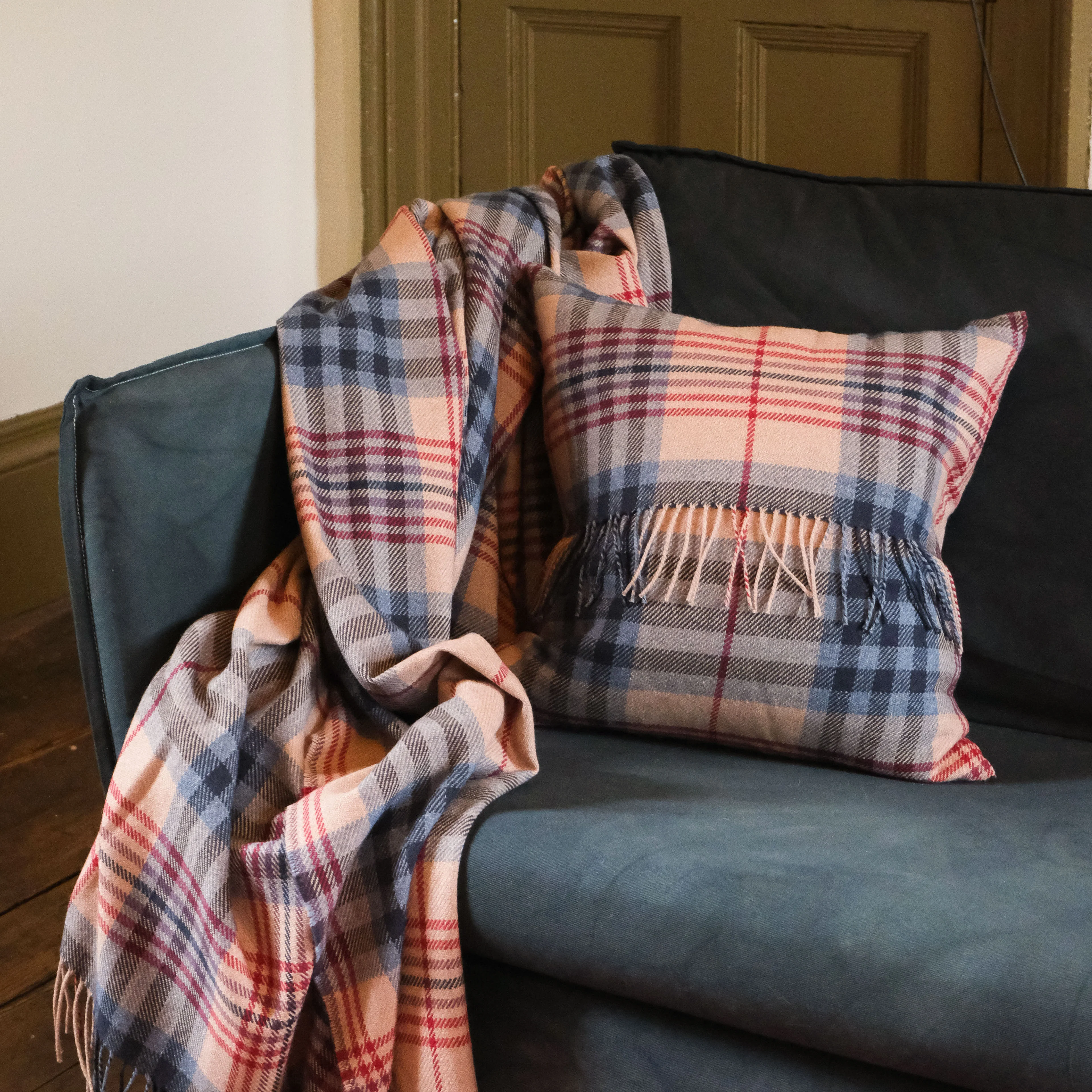 David Kennedy Wool Cotton Throw - Image 2