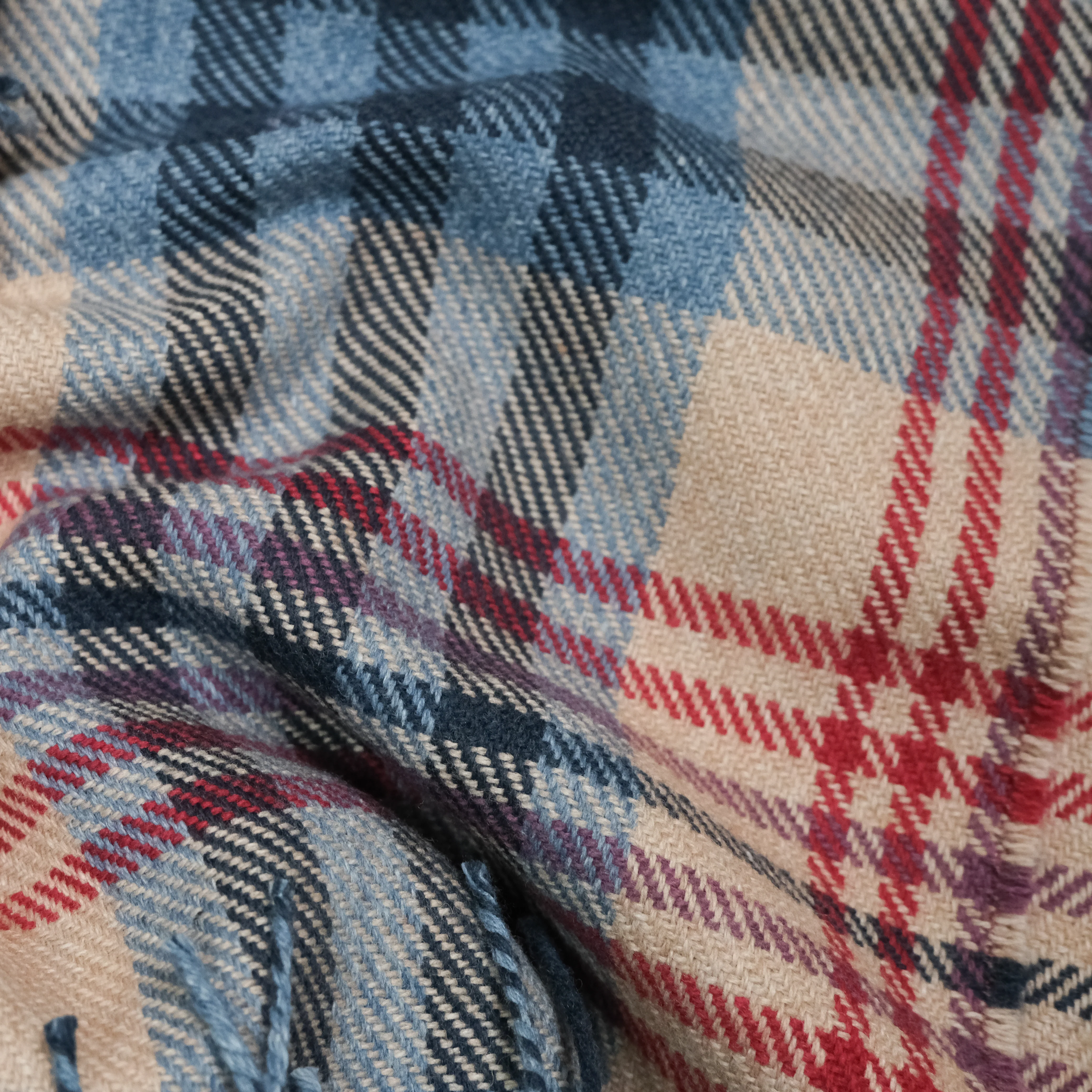 David Kennedy Wool Cotton Throw - Image 3