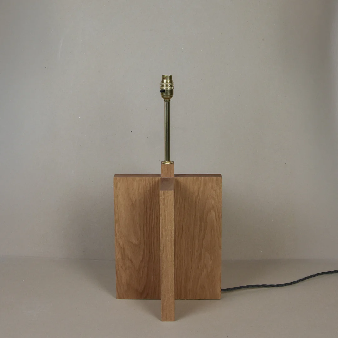 Medium Oak Lamp - Image 5