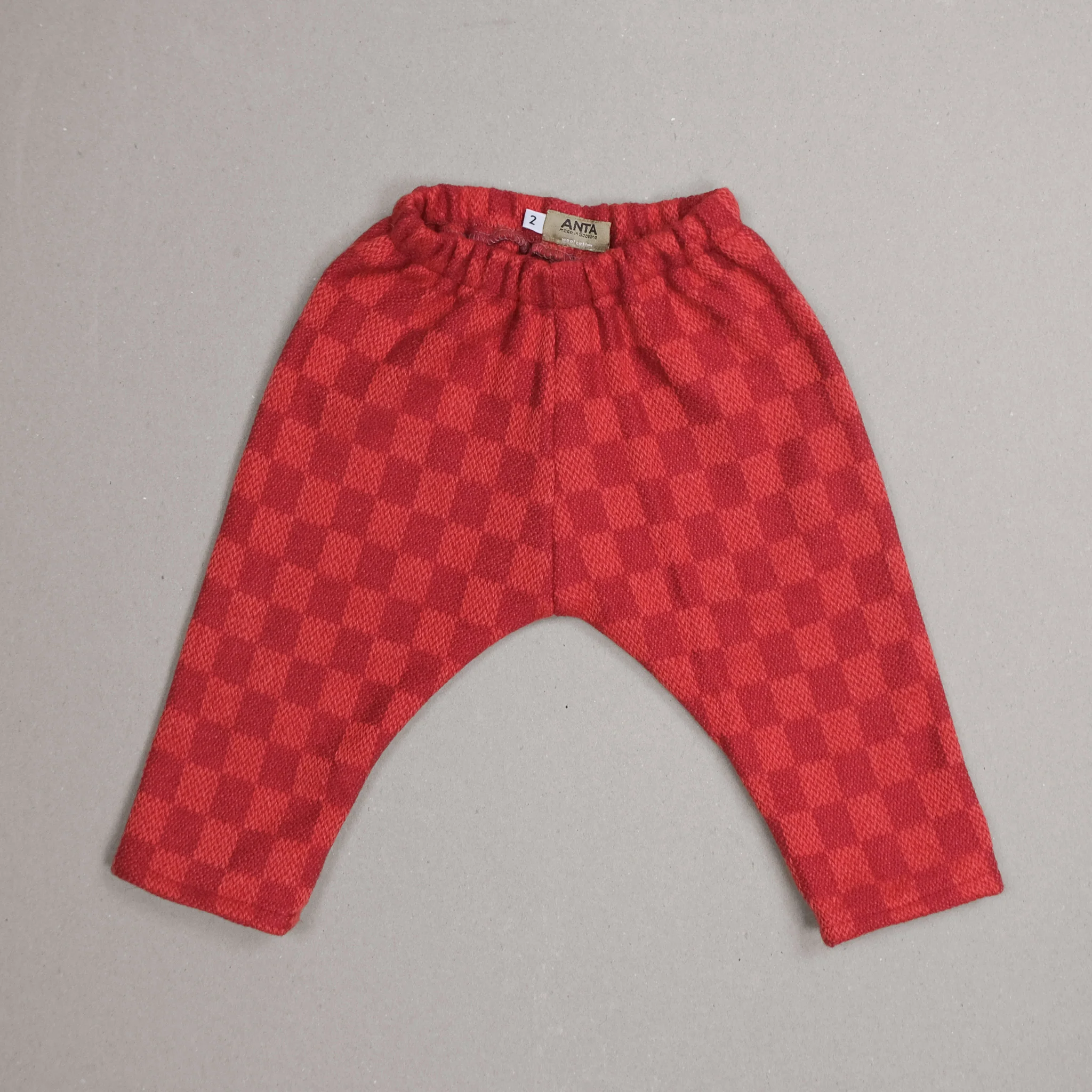 Rose Wool Cotton Baby Trousers - Image 3