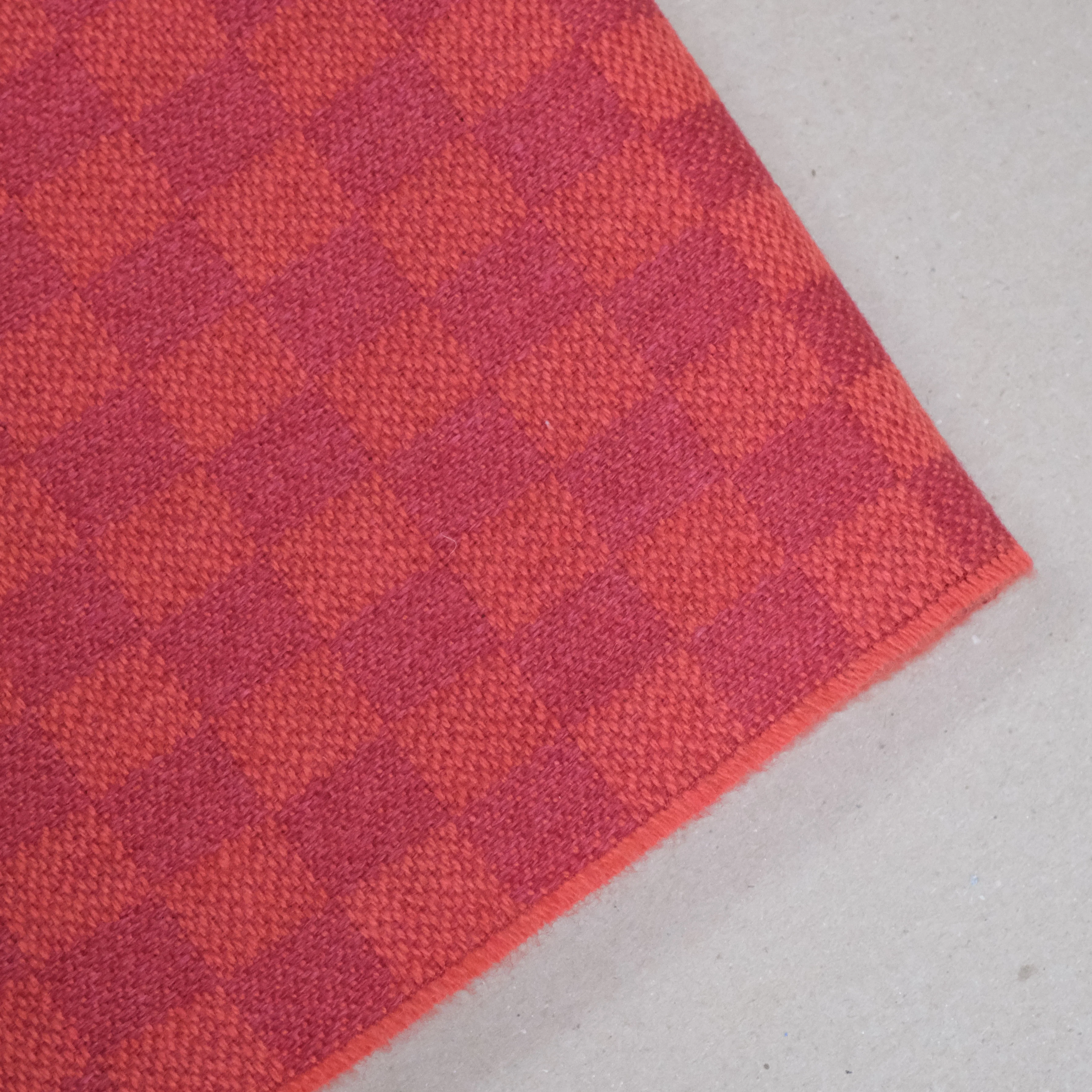 Rose Wool Cotton Throw - Image 3